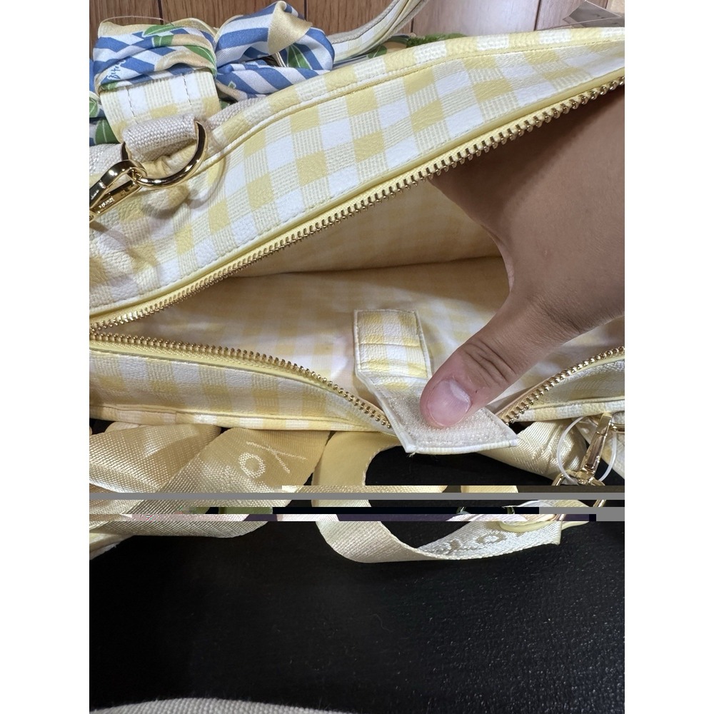 New Betsey Johnson Tote Bag Lemon Tote + Laptop Sleeve + Scarf + Pouch - Picture 7 of 10